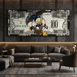 Tableau Pop Art Picsou Prestige – Street Art & Luxe