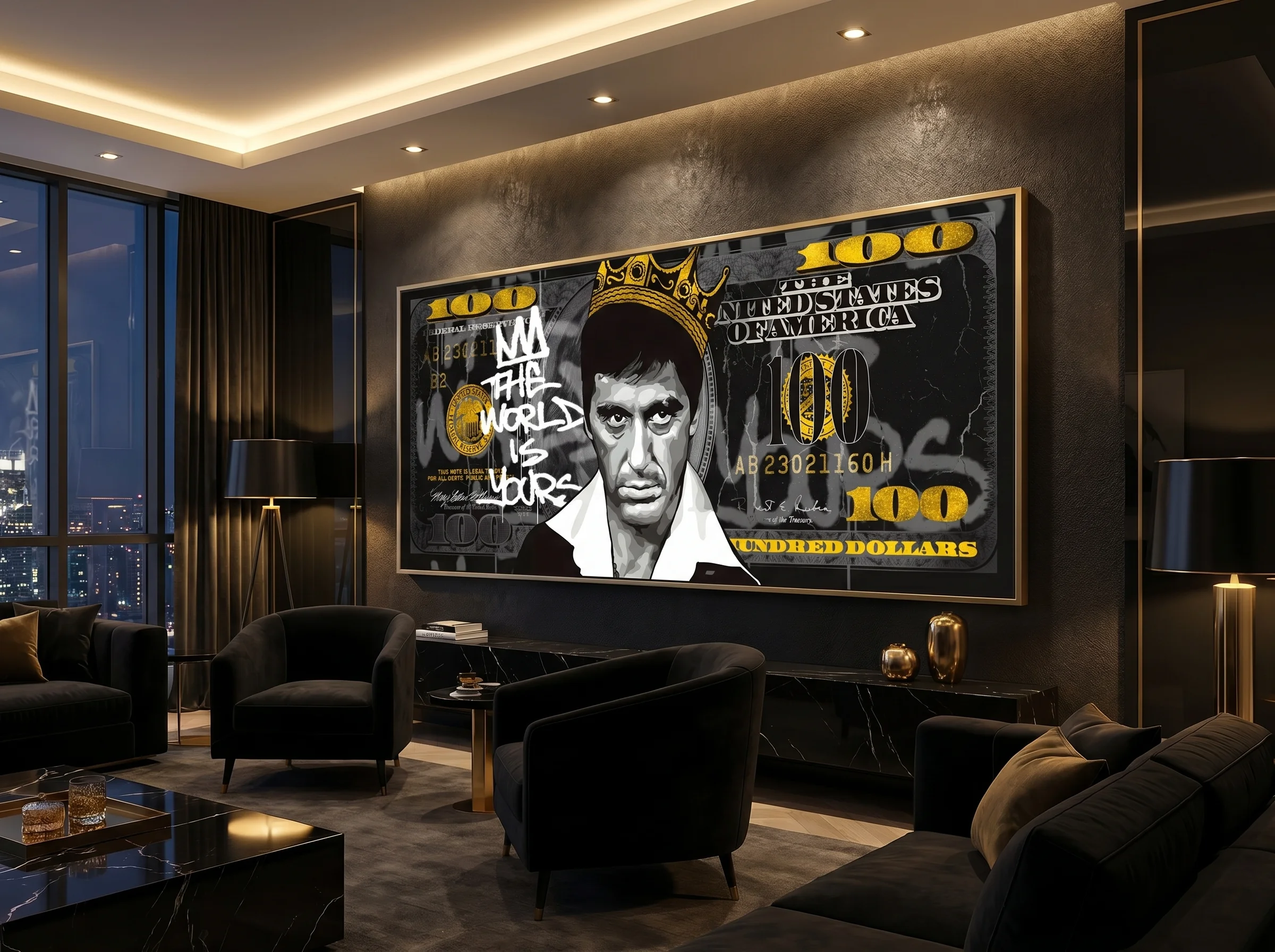 Tableau Pop Art The World is Yours – Scarface & Street Art AFTER